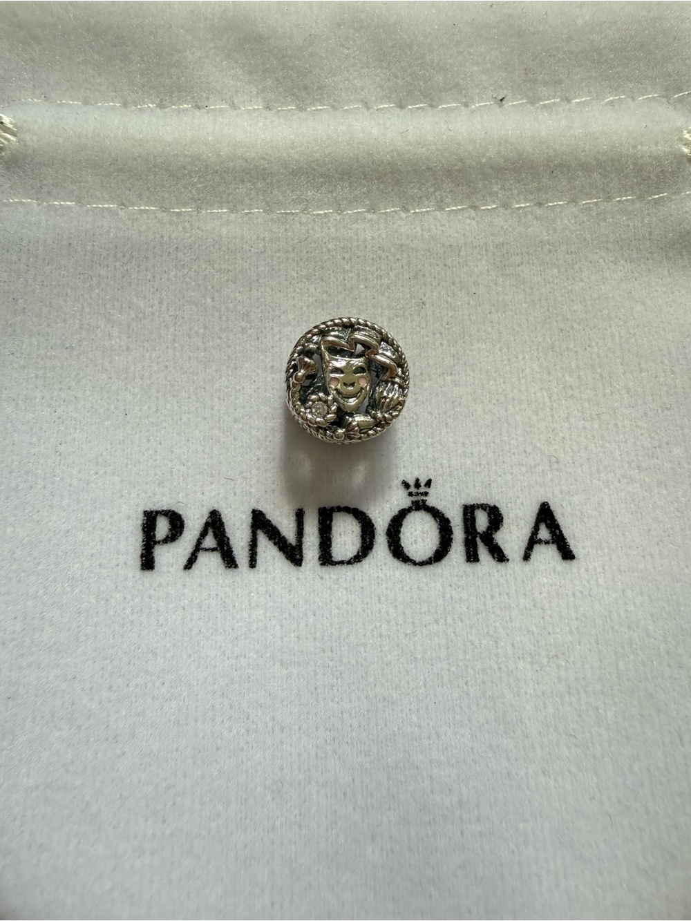 PANDORA Theatre masks sterling silver charm
